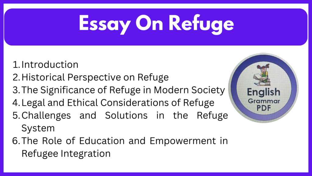 Essay On Refuge