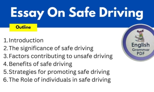 650 Words Free Essay On Safe Driving