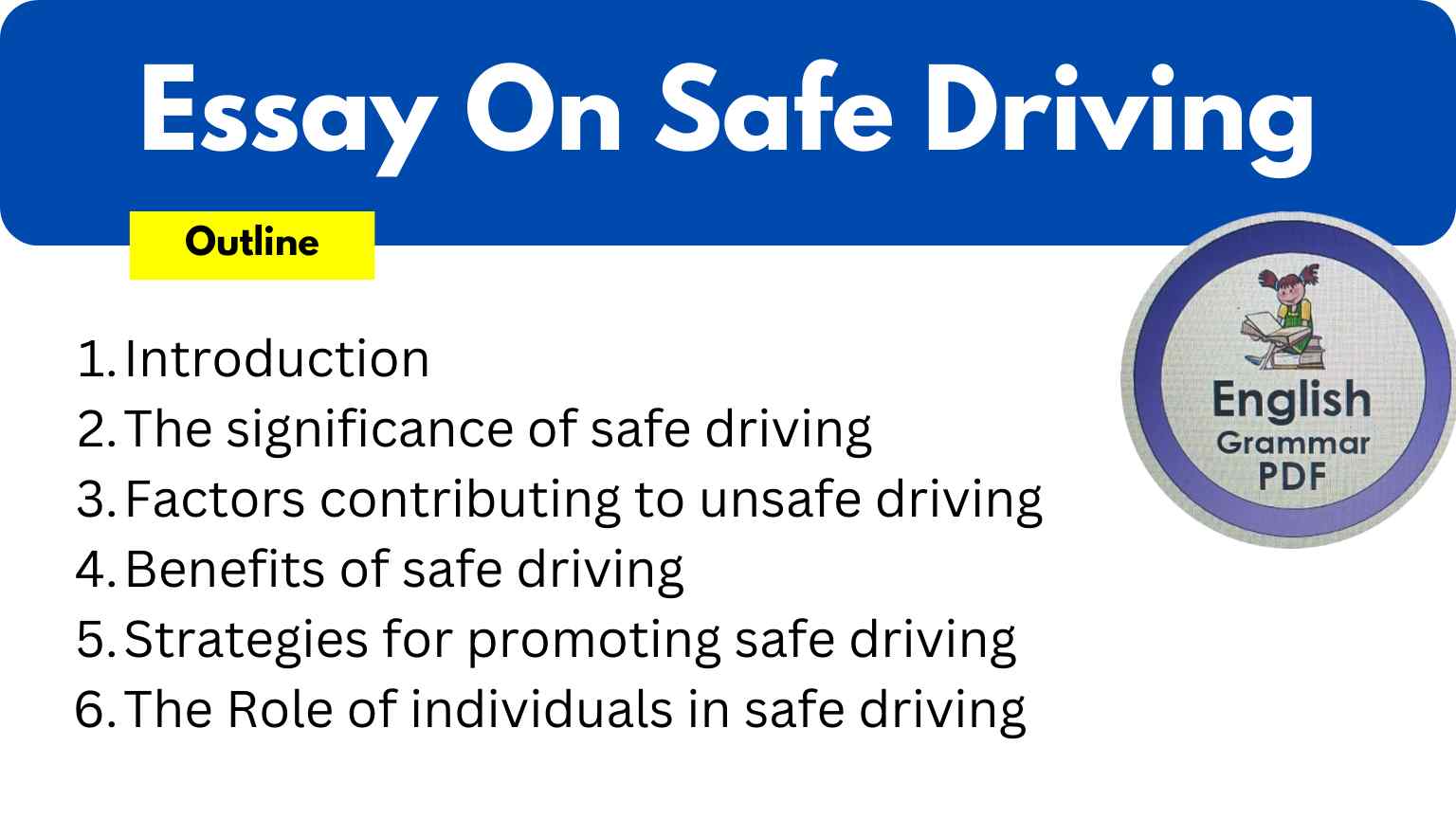 Essay On Safe Driving