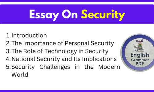 Essay On Security (Download Free Pdf)