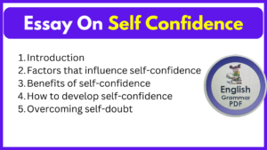 Essay On Self Confidence