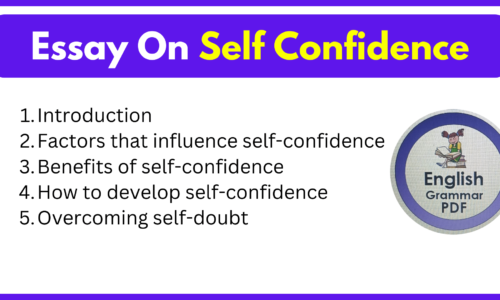 Essay On Self Confidence (Download Free pdf)