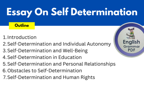 650 Words Free Essay On Self Determination