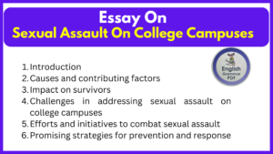 Essay On Sexual Assault On College Campuses