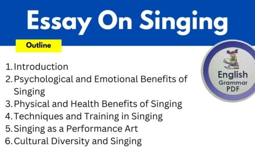 650 Words Free Essay On Singing