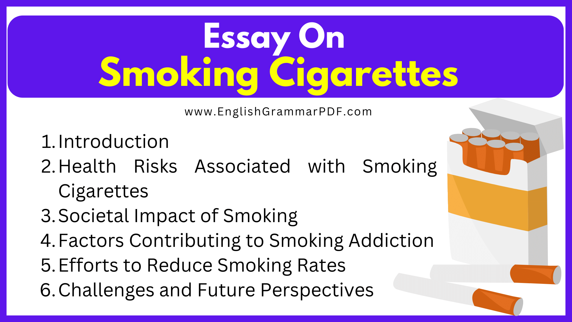 Essay On Smoking Cigarettes