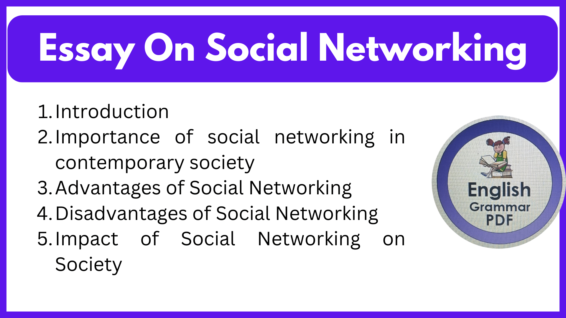Essay On Social Networking