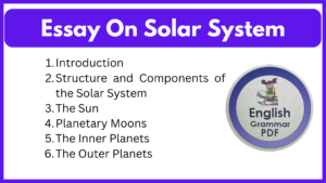 Essay On Solar System