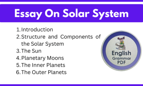 Essay On Solar System (Free English Essays)