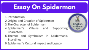 Essay On Spiderman