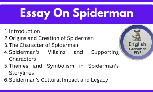 Essay On Spiderman (Download Free Essay)