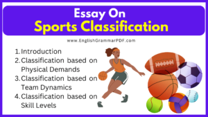 Essay On Sports Classification