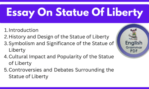 Essay On Statue Of Liberty (Free English Essays)