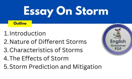 500 Words Free Essay On Storm