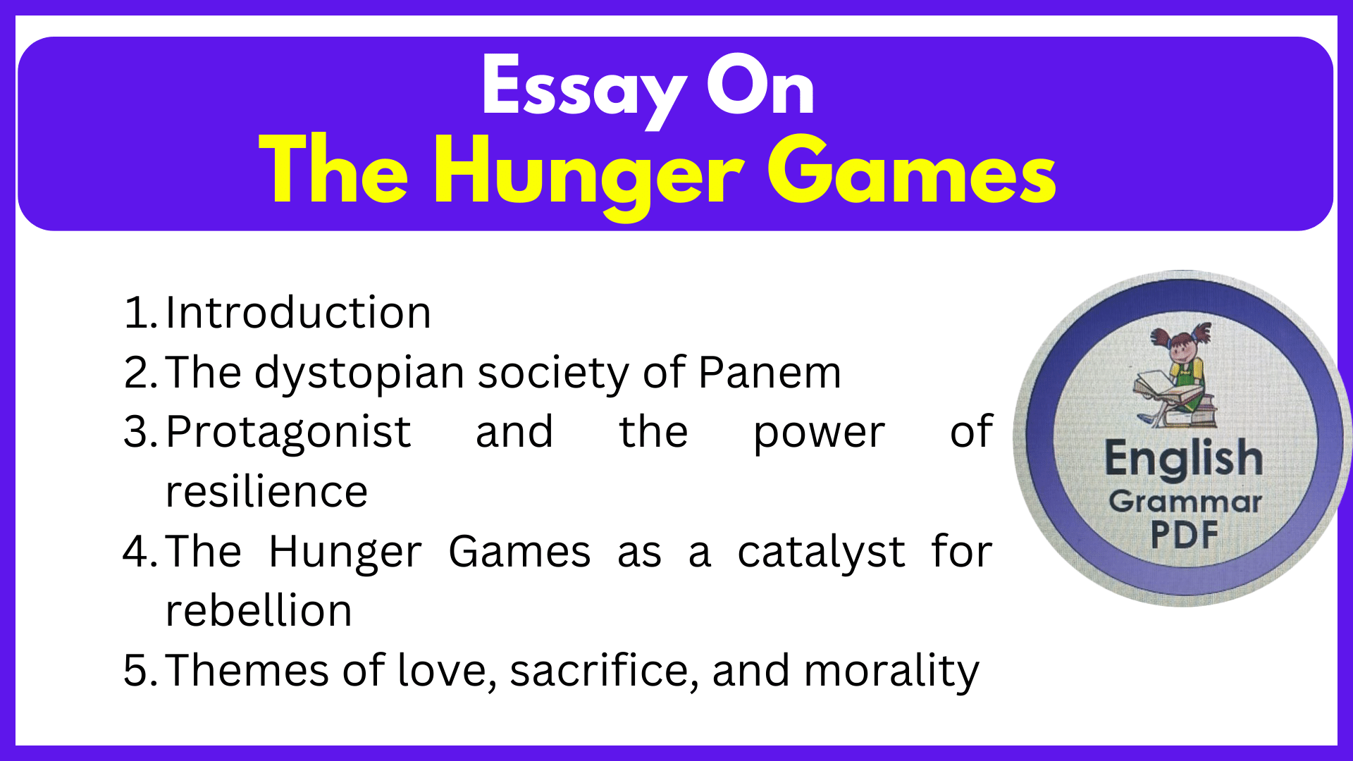Essay On The Hunger Games
