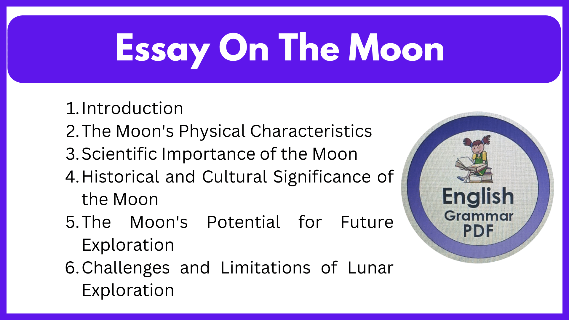 Essay On The Moon