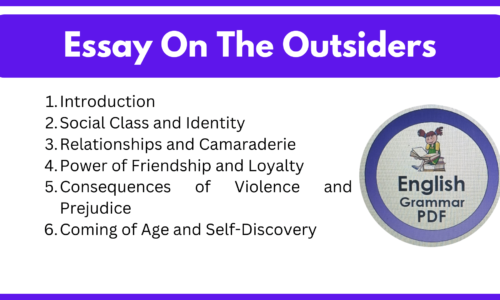 Essay On The Outsiders (Free English Essays)