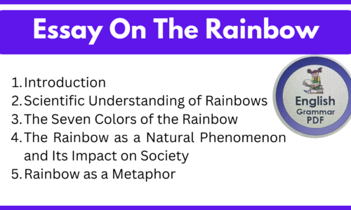 Essay On The Rainbow (Free English Essay)