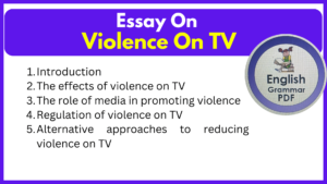 Essay On Violence On TV