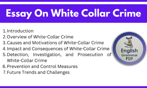 Essay On White Collar Crime (Free English Essays)