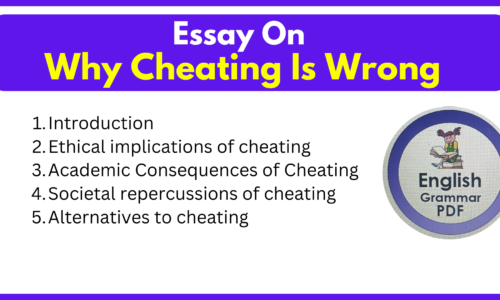 600+ Words Free Essay On Why Cheating Is Wrong