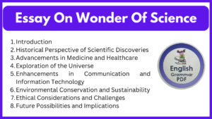 Essay On Wonder Of Science