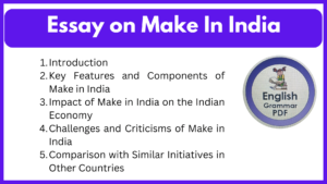 Essay on Make In India