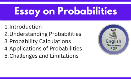 Essay on Probabilities (Free English Essays)