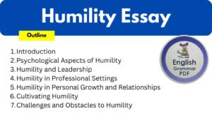 Humility Essay