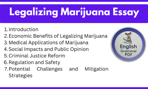 Legalizing Marijuana Essay (Free English Essays)