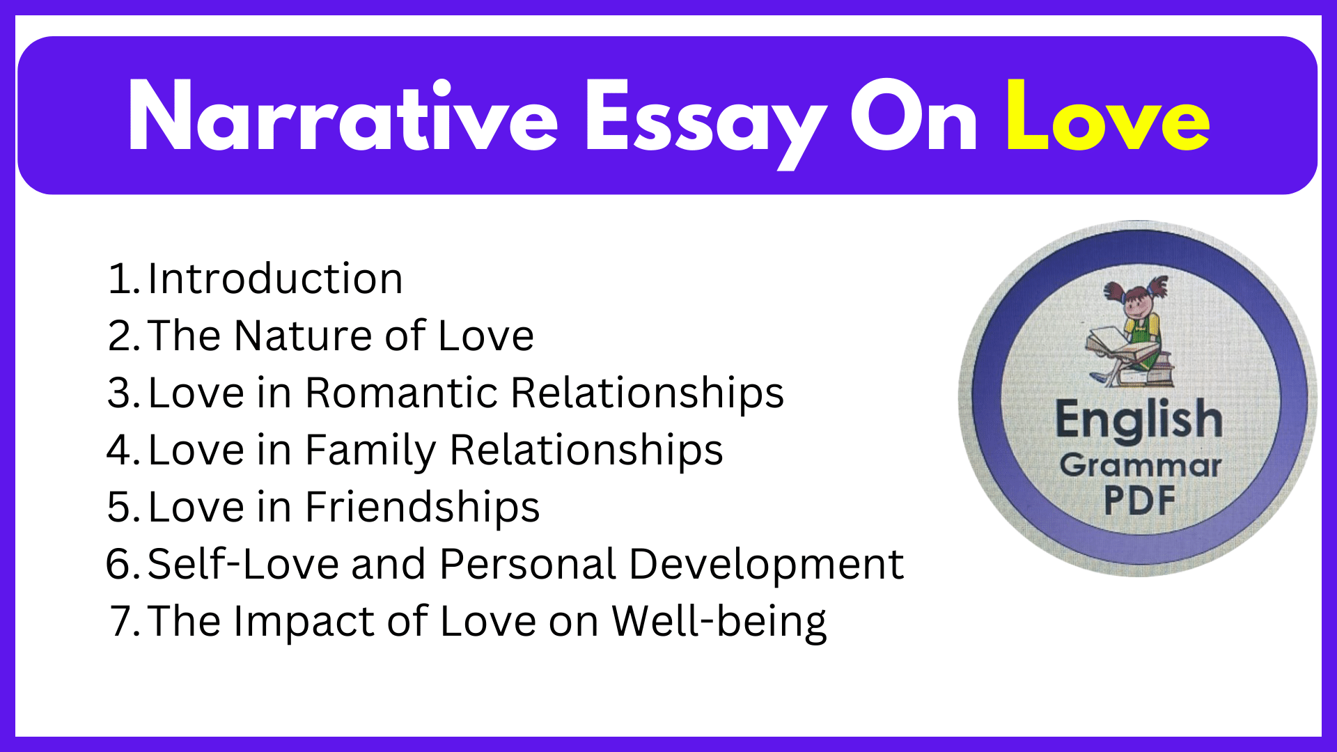 Narrative Essay On Love