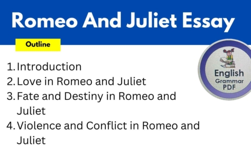 536 Words Romeo And Juliet Essay (Free English Essays)