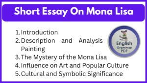 Short Essay On Mona Lisa