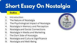 Short Essay On Nostalgia