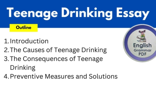 526 Words Teenage Drinking Essay (Free English Essays)