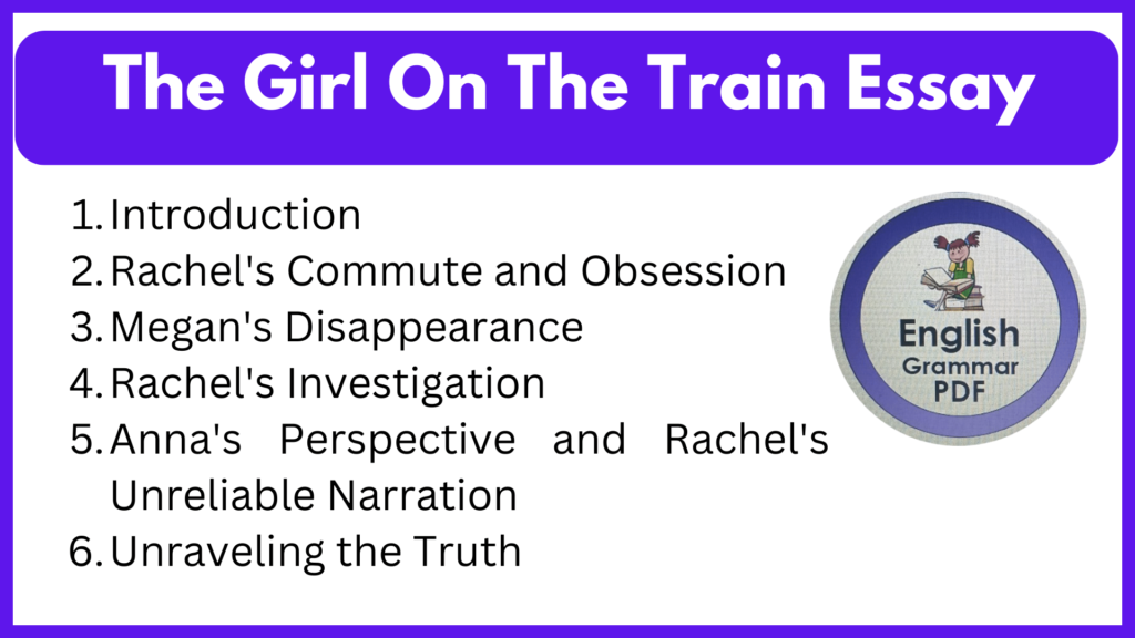 The Girl On The Train Essay
