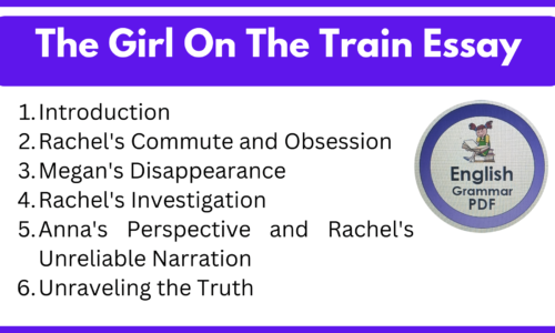 The Girl On The Train Essay (Free English Essays)