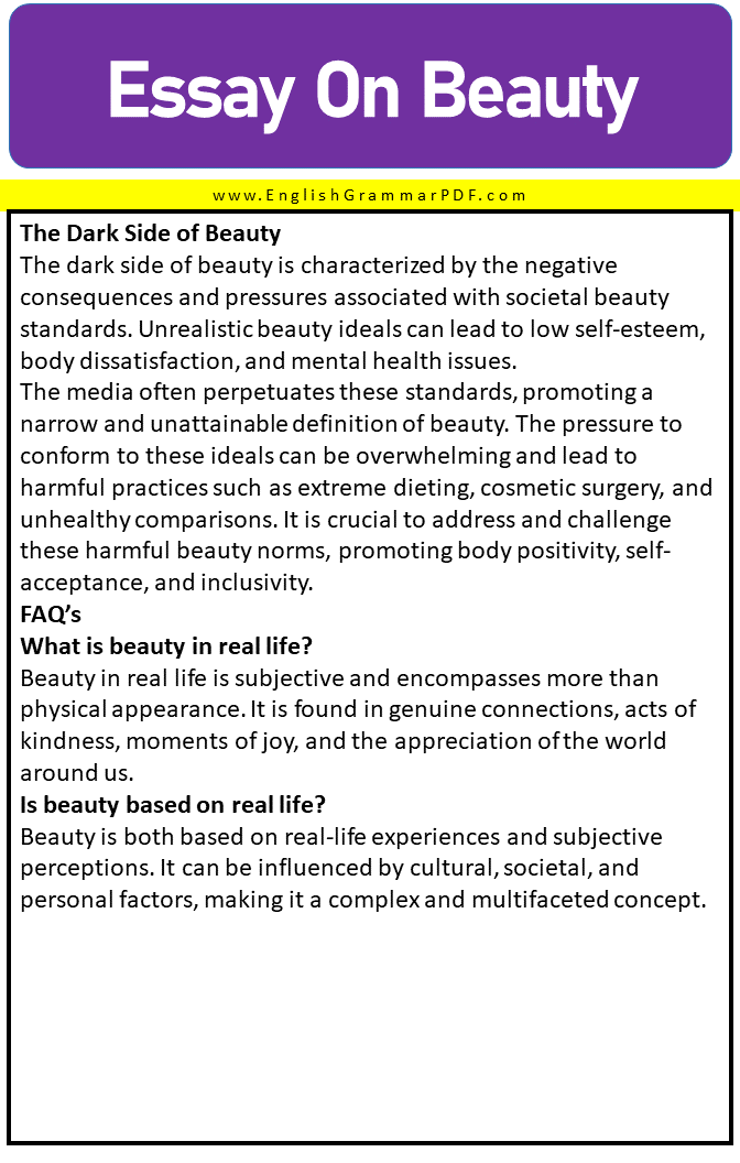 essay on beauty 6