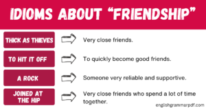 Idioms About “Friendship”