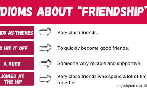 20 Common Idioms About Friendship