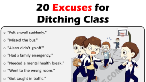 20 Excuses For Ditching Class Copy