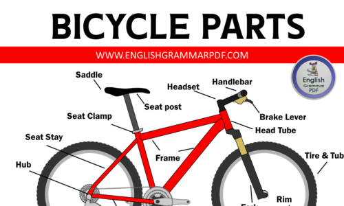 Bicycle Parts: 27 Parts of a Bicycle with ESL Picture