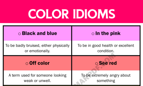 20 Interesting Color Idioms in English