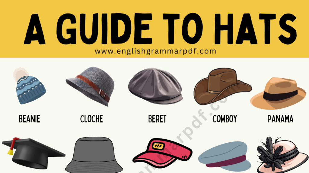 Different styles of hats