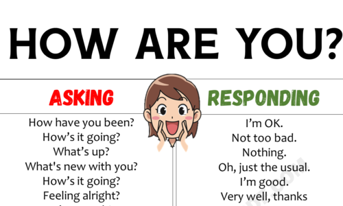 100 Cool Ways to Ask & Respond to “How are You?”