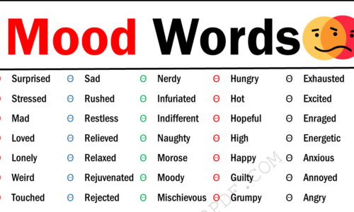 100+ Best Words to Describe Mood in English