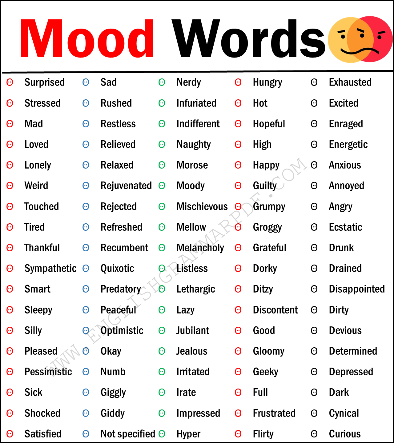 Mood Words