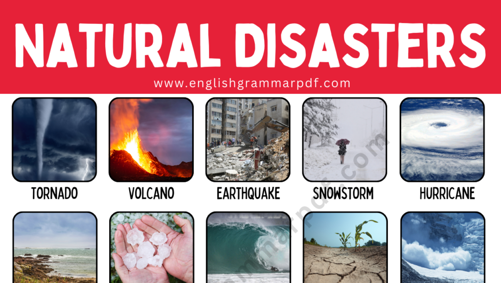 Natural Disasters names