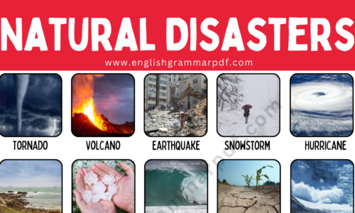 Natural Disasters: List of 40 Disasters Names with Pictures