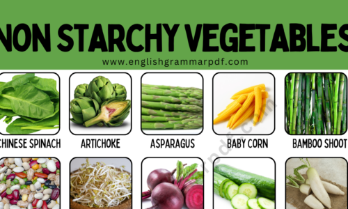 List of Non Starchy Vegetables Names With Pictures